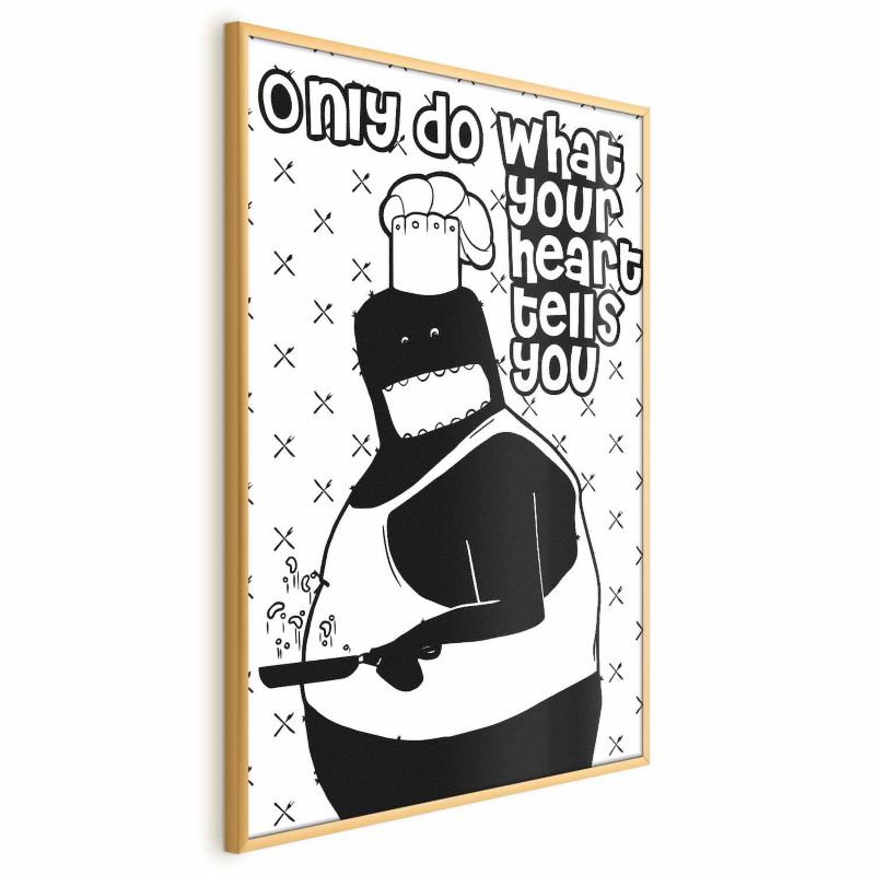 Plakat Artgeist Motto 21x30 cm z ramą złotą 1 szt