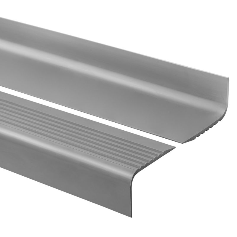 Profil schodowy PCV 70x40 mm QUEST, antypoślizgowy nosek schodowy - 150 cm, ciemnoszary