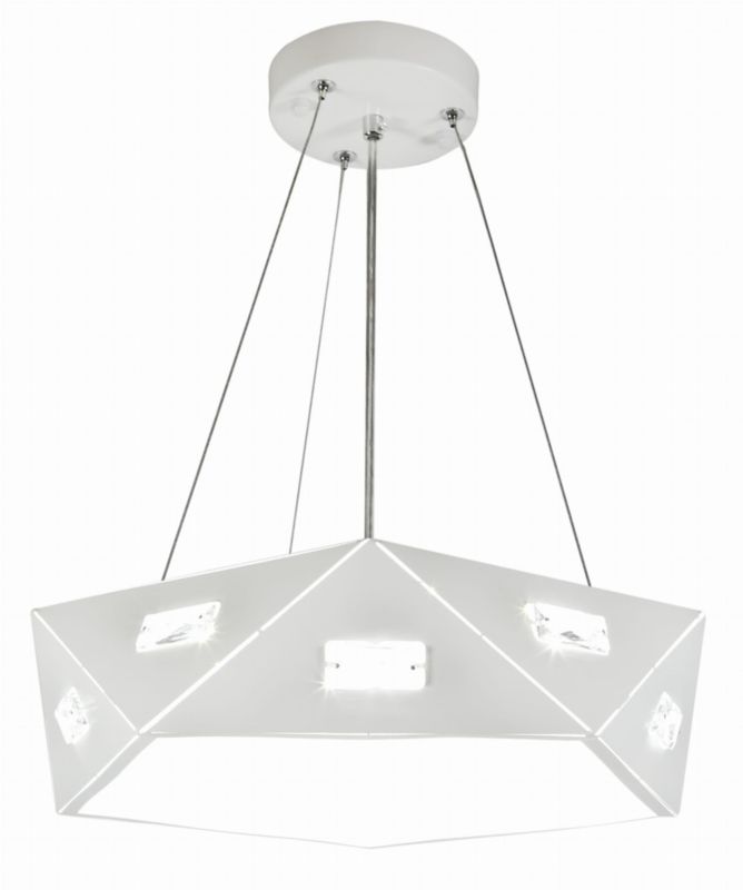 Lampa sufitowa Candellux Nemezis biała wym: 125 x 42 x 42 cm 3xG9 x 40W 1 szt.