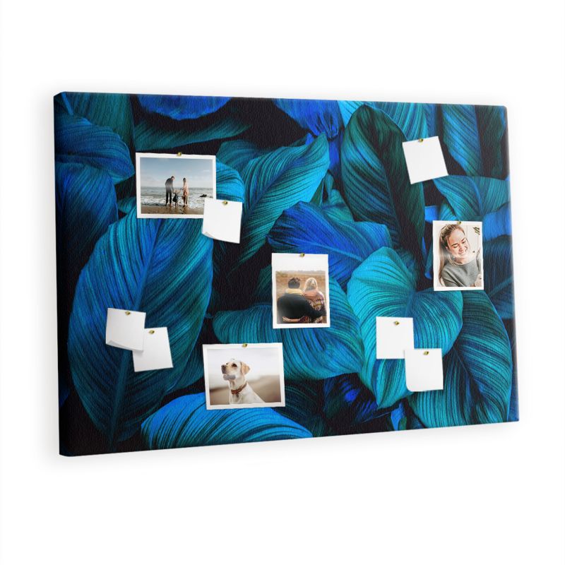 Korkowa Tablica Tulup 120x80 cm Natura tropikalna Do przypinania notatek Pinezki drewniane 1 kpl