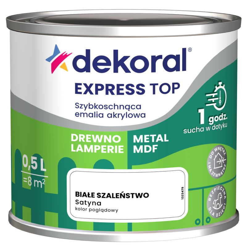 Emalia Do dzieła Dekoral białe szaleństwo 0,5 l