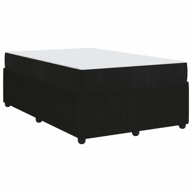 Łóżko z materacem WaszeMeble 120x200 cm Czarny tkanina WM-3398375 1 szt.