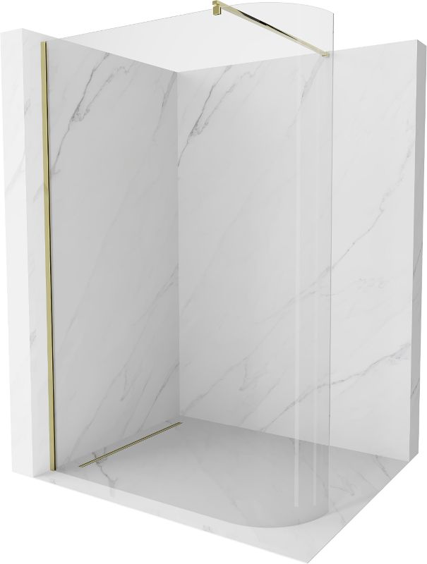 Ścianka prysznicowa Walk-in Mexen Kioto złota 100x200 cm 800-100-101-50-06 1 szt.