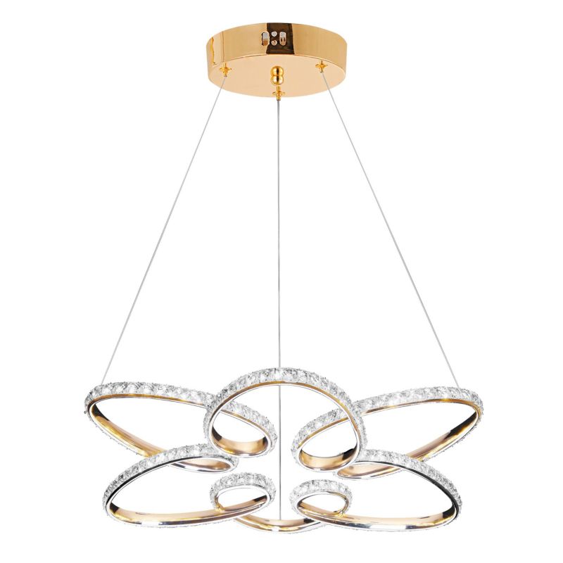 Lampa Sufitowa Wisząca Toolight Led G001-Cp Złoty