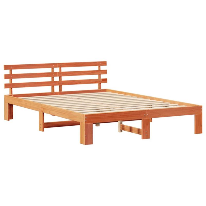 Rama łóżka WaszeMeble 150x200 cm Woskowy brąz sosna WM-872607 1 szt.