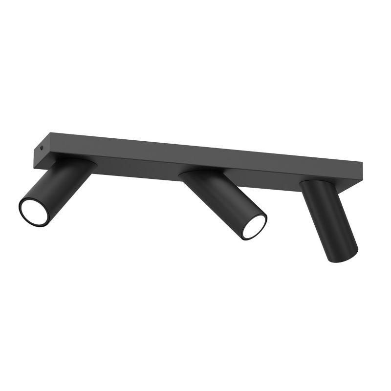 Lampa sufitowa Luminex Tublon czarny mat 3xGU10x8W wym:15x50x10cm IP20 -1 szt.
