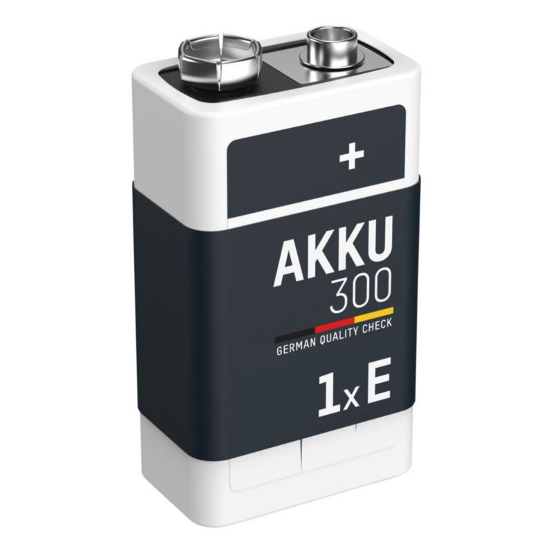 Akumulator NiMH ANSMANN E-Block/6F22 300mAh 8.4V - 1 szt.