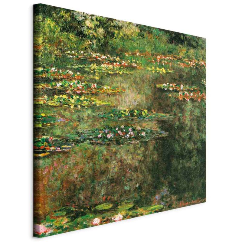 Obraz Artgeist Staw z nenufarami 40 x 40 cm płótno włoskie 1 szt