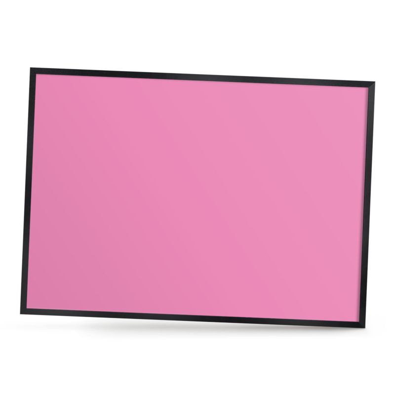 Dekoracyjna tablica magnetyczna ArtPrintCave 70x50 Chłodny róż w czarnej ramie 1szt
