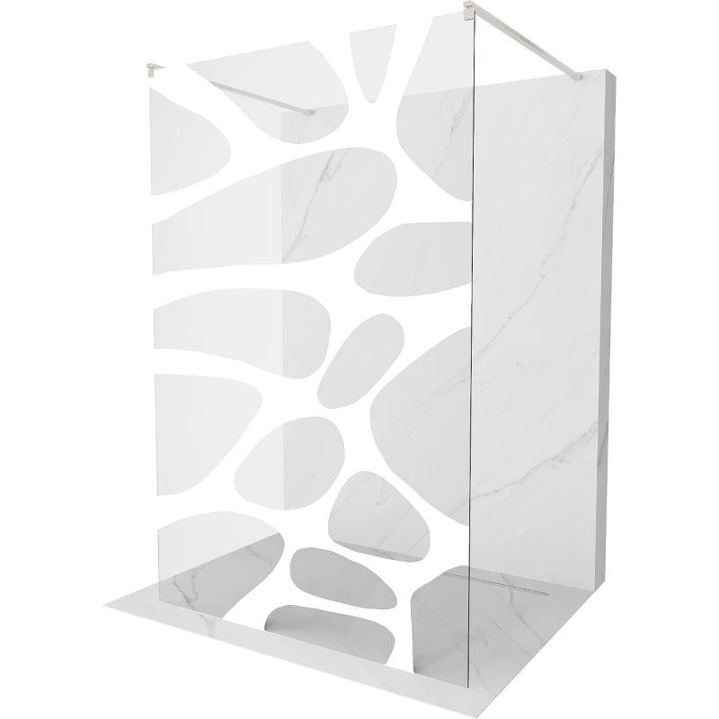Ścianka prysznicowa Mexen Kioto biały wzór 140x200 cm 800-140-002-97-97 1 szt.
