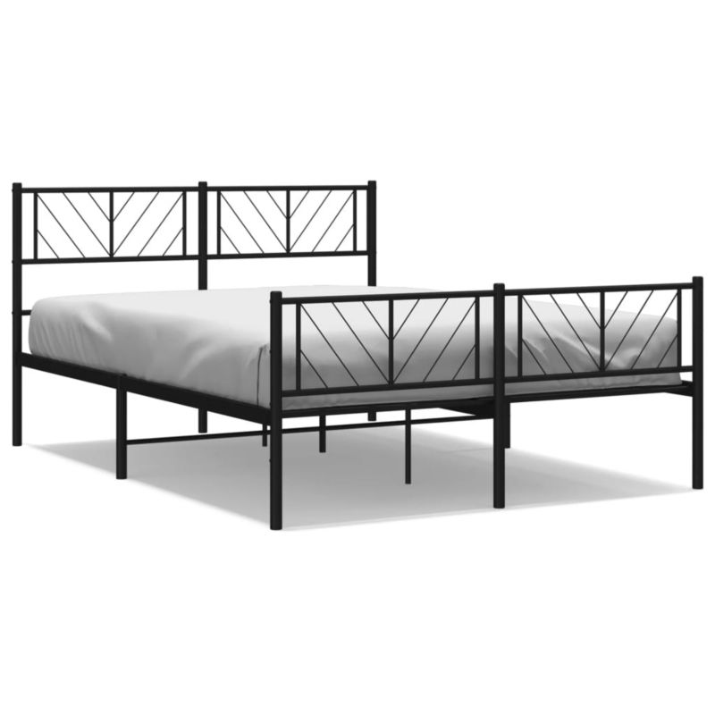 Łóżko metalowe WaszeMeble 140x200 cm czarny WM-372198 1 szt.