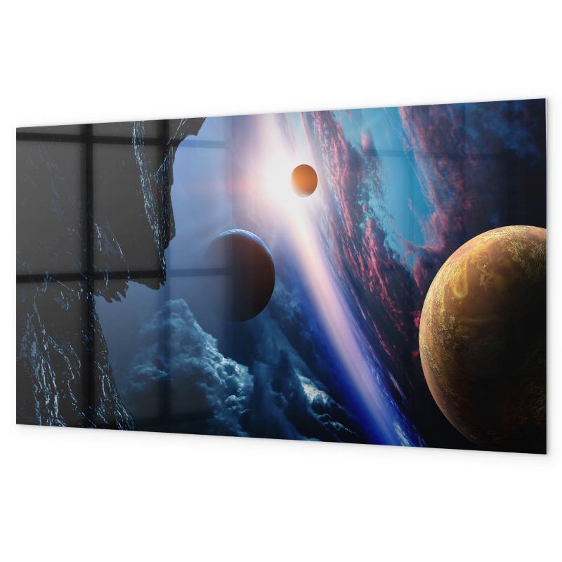 Tablica Magnetyczna Biurowa Tulup 120x60 cm Wielka galaktyka Z magnesami neodymowymi 1 kpl
