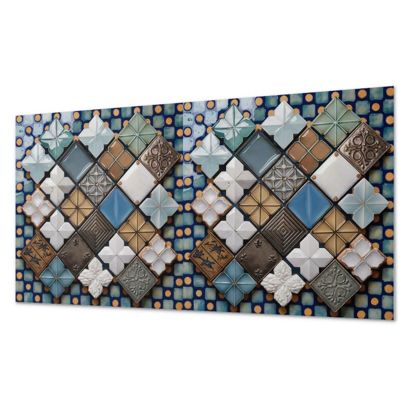 Panel Winylowy Ścienny ArtPrintCave 100x50 cm Wzory płytek ceramicznych 1 szt.