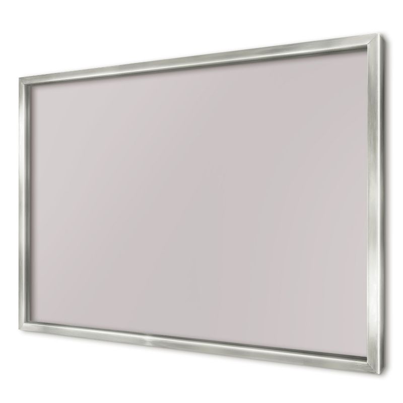 Ozdobna tablica na magnesy Wallfluent 60x40 Popielaty szary w srebrnej ramie 1szt