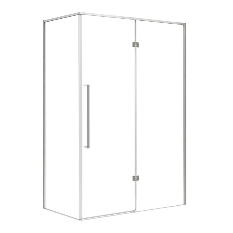 Kabina prysznicowa Durasan Largo Chrom 120x80 PRAWA, prostokątna, szkło transparentne, chrom 1 szt.