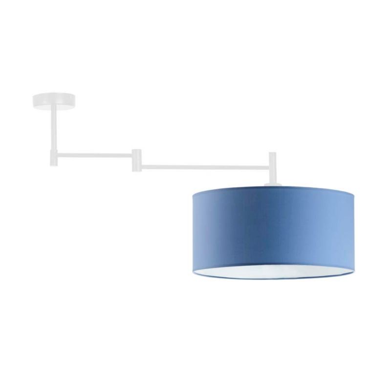 Lampa wisząca Volta Light Factory przegubowa sufitowa regulowana z abażurem walec Niebieski BLUES PRZEGUB 1szt.