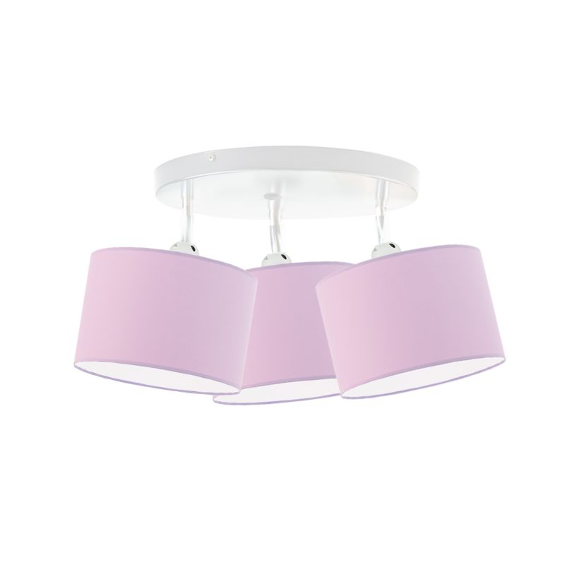 Lampa wisząca Volta Light Factory żyrandol plafon z abażurami walec Jasny fioletowy JAZZ Z3 1szt.