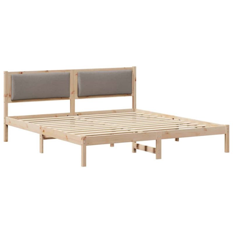 Łóżko Drewniane WaszeMeble 200x200 cm Brązowe WM-3394231 1 szt.