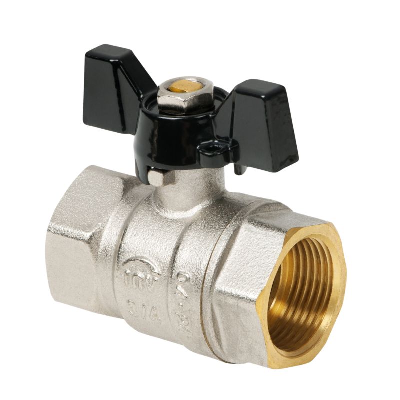 Zawór do Wody CO Kulowy Odcinający GW/GW 1'' x 1'' INVENA Gladiator 1 szt.