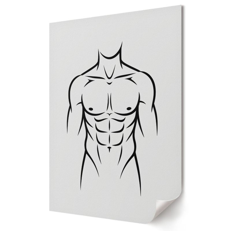 Plakat na płótnie Wallfluent Format A4 Minimalistyczna sylwetka Artysta PL.Art 1 szt.