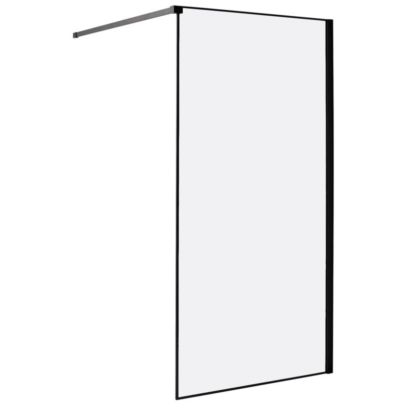 Ścianka prysznicowa Waspam 100 x 190 cm Czarny 1 szt.