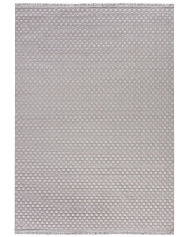 Nowoczesny dywan, geometryczny 100x200cm Sora Brio Mazovia - szary, na ogrzewanie podłogowe, 1szt.