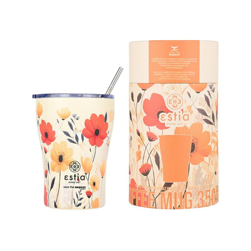Kubek termiczny Estia Summer Reverie zółto pomarańczowy 350 ml 1 szt.