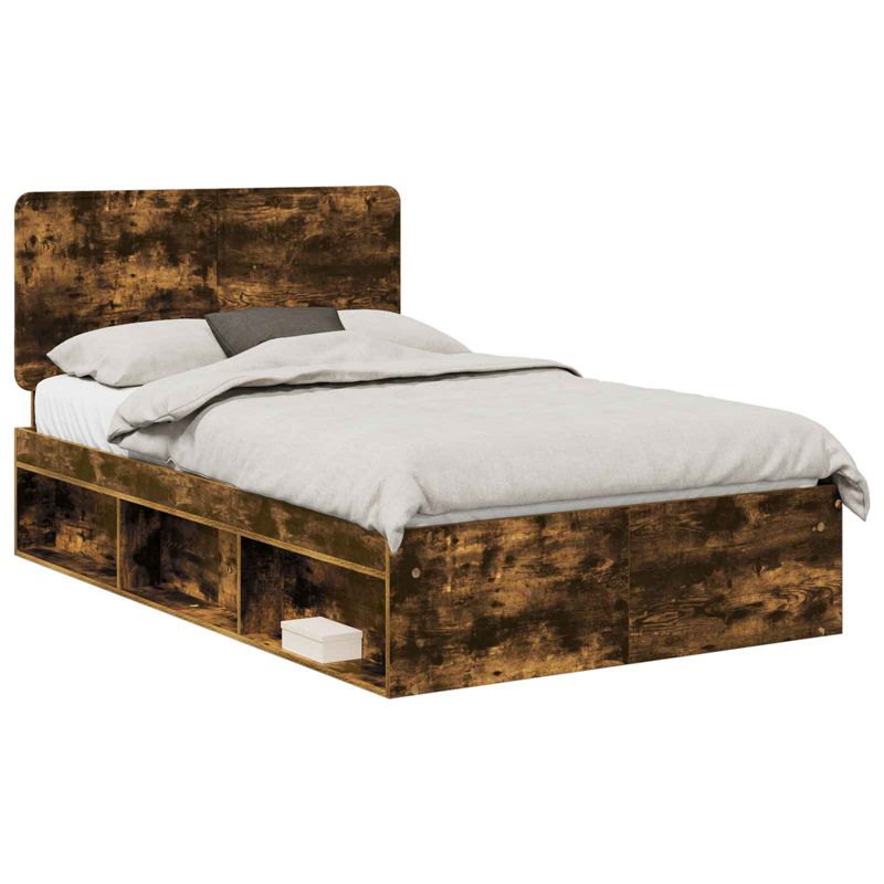 Łóżko Drewniane WaszeMeble 135x190 cm Brązowe WM-3412501 1 szt.