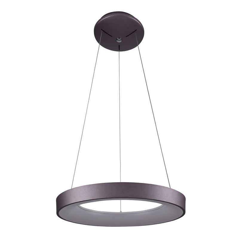 Lampa sufitowa wisząca Italux Giulia 8632 kawowo-biała nowoczesna wbudowany LED 40W 1 szt.