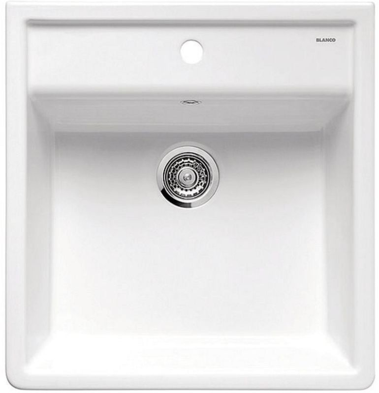 Zlewozmywak ceramiczny Blanco Panor 60 biały połysk 60x63 cm 1-komorowy 1 szt.