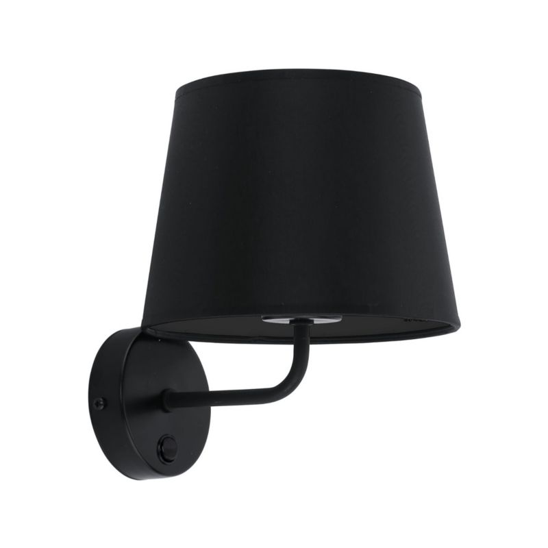 Kinkiet ścienny TK-Lighting Maja czarny 1 x E27 x IP20 wym: 25 x 19 x 23 cm - 1 szt.
