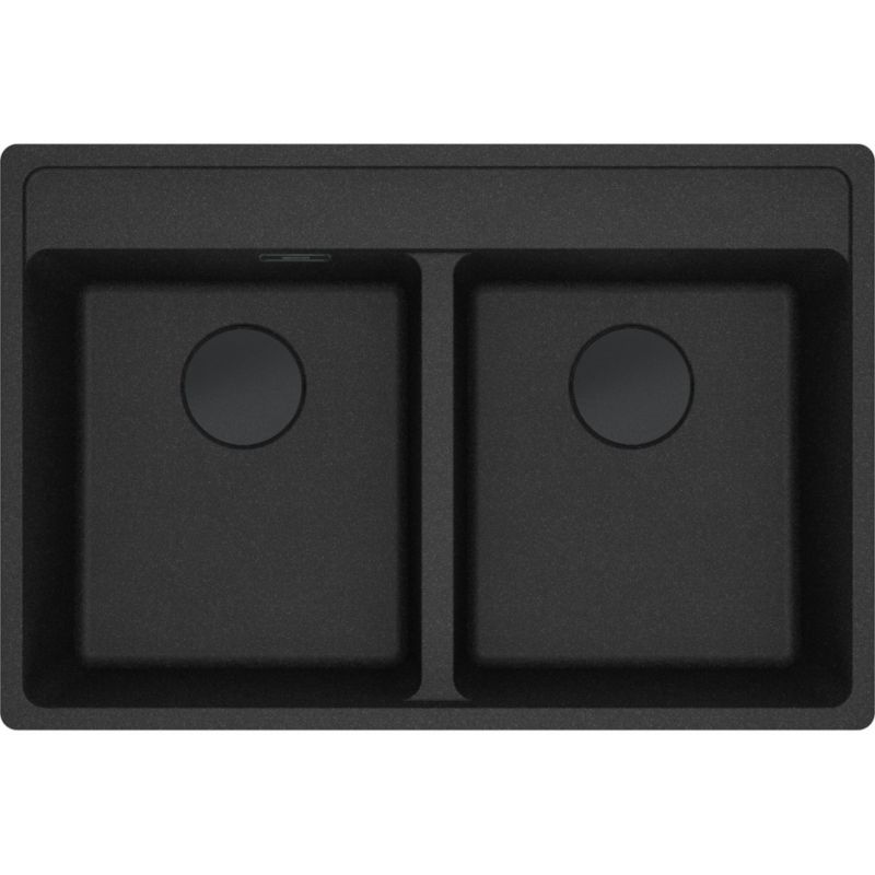 Zlewozmywak MRG 620-35-35 onyx, czarny odpływ 1szt.