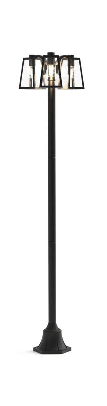 Latarnia ogrodowa Lutec Fia czarno-biała 3 x E27 x 40W IP44 wym: 186,8 x 42,4 x 42,4 cm - 1 szt.