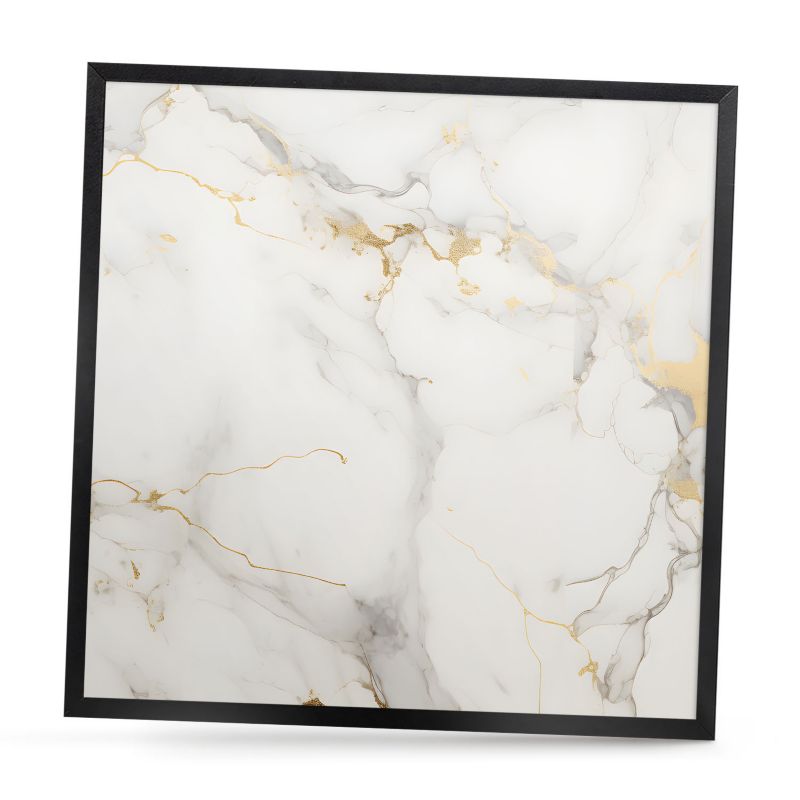 Tablica magnetyczna dekoracyjna ArtPrintCave 50x50 Delikatna elegancja w czarnej ramie 1szt
