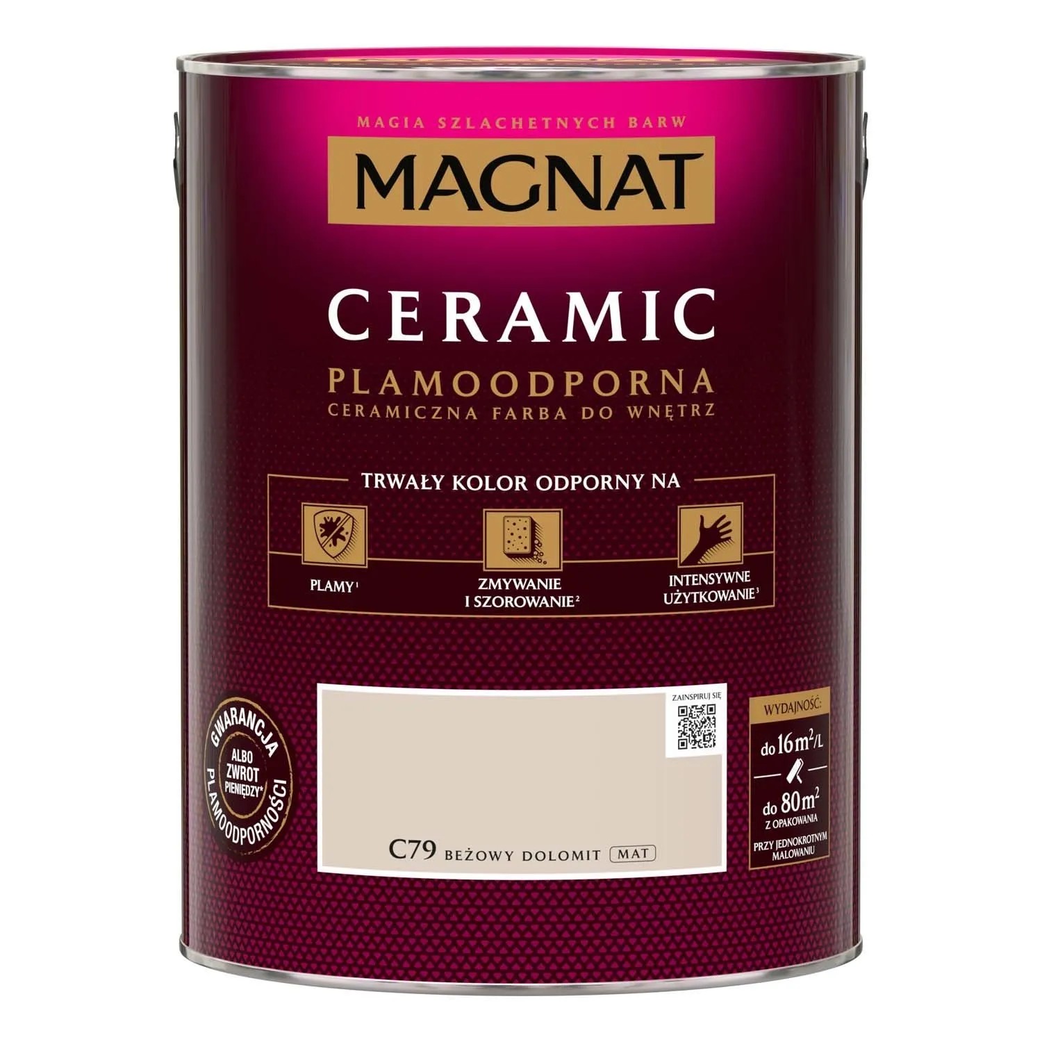 Farba Magnat Ceramic beżowy dolomit 5L