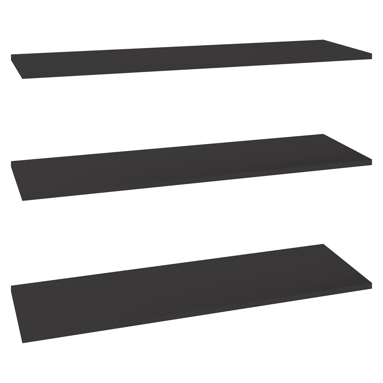 Półki grafitowe 3 szt. do korpusu 100 x 35 cm Garderoby/Szafy Modułowe