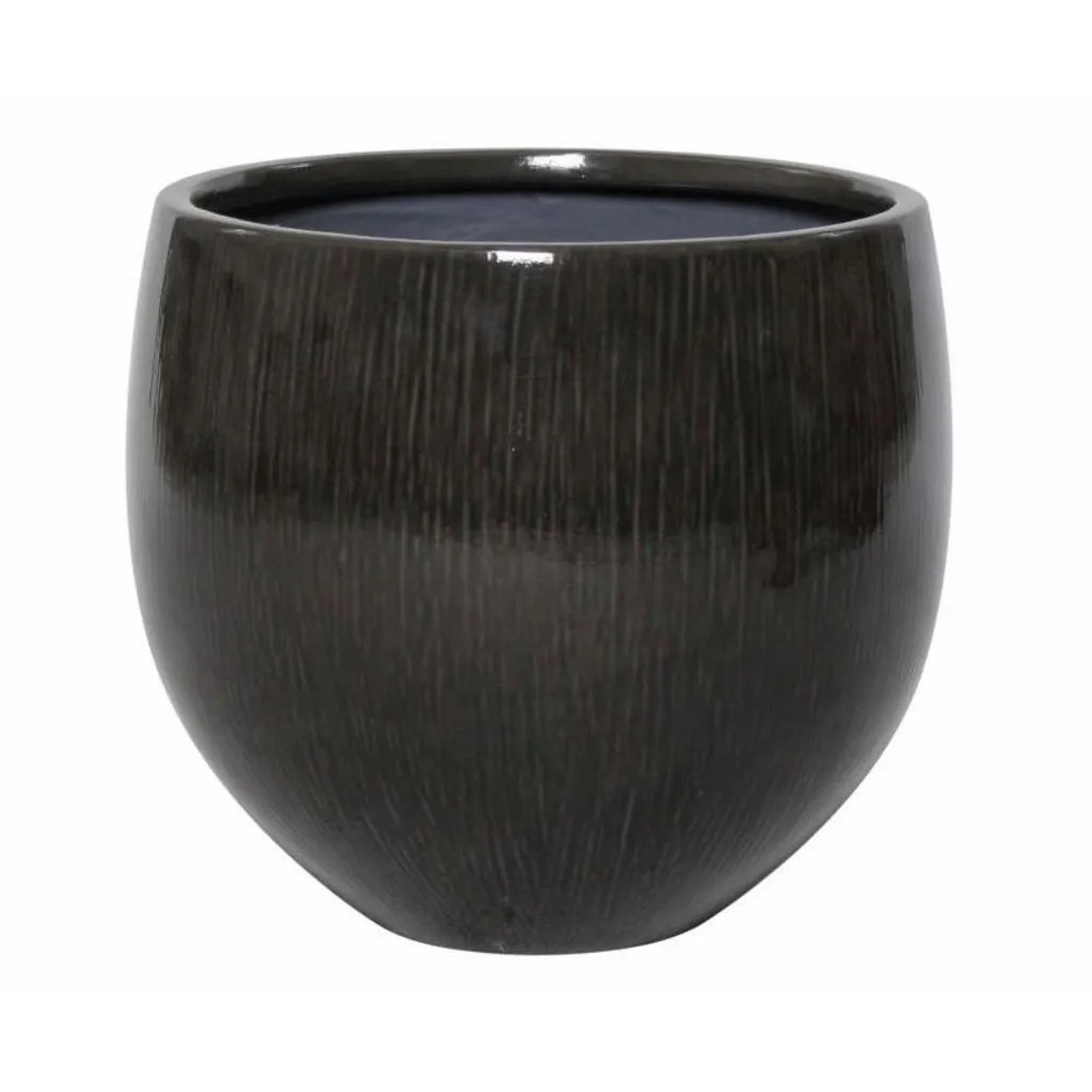 OBI Donica fiberstone czarna śr. 38 cm
