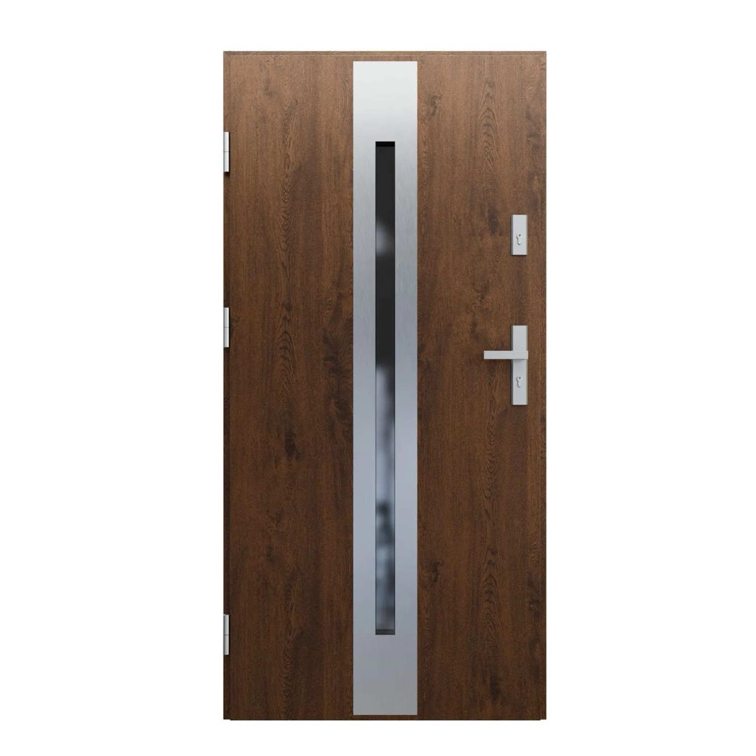 Didors Drzwi zewnętrzne stalowe Aeris Inox orzech 80L