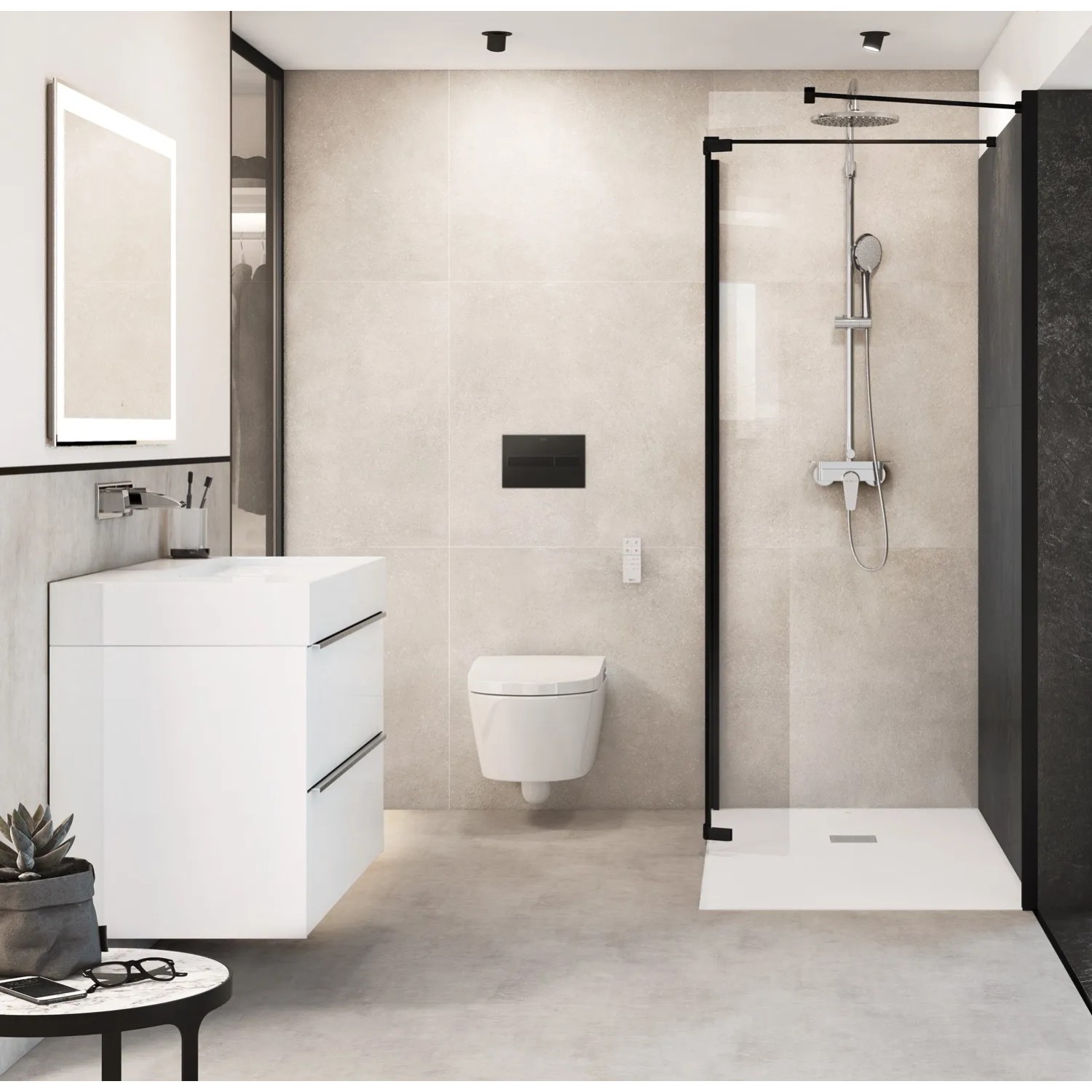 Roca Brodzik prostokątny Terran kompozytowy beżowy 140x80x3,1 cm