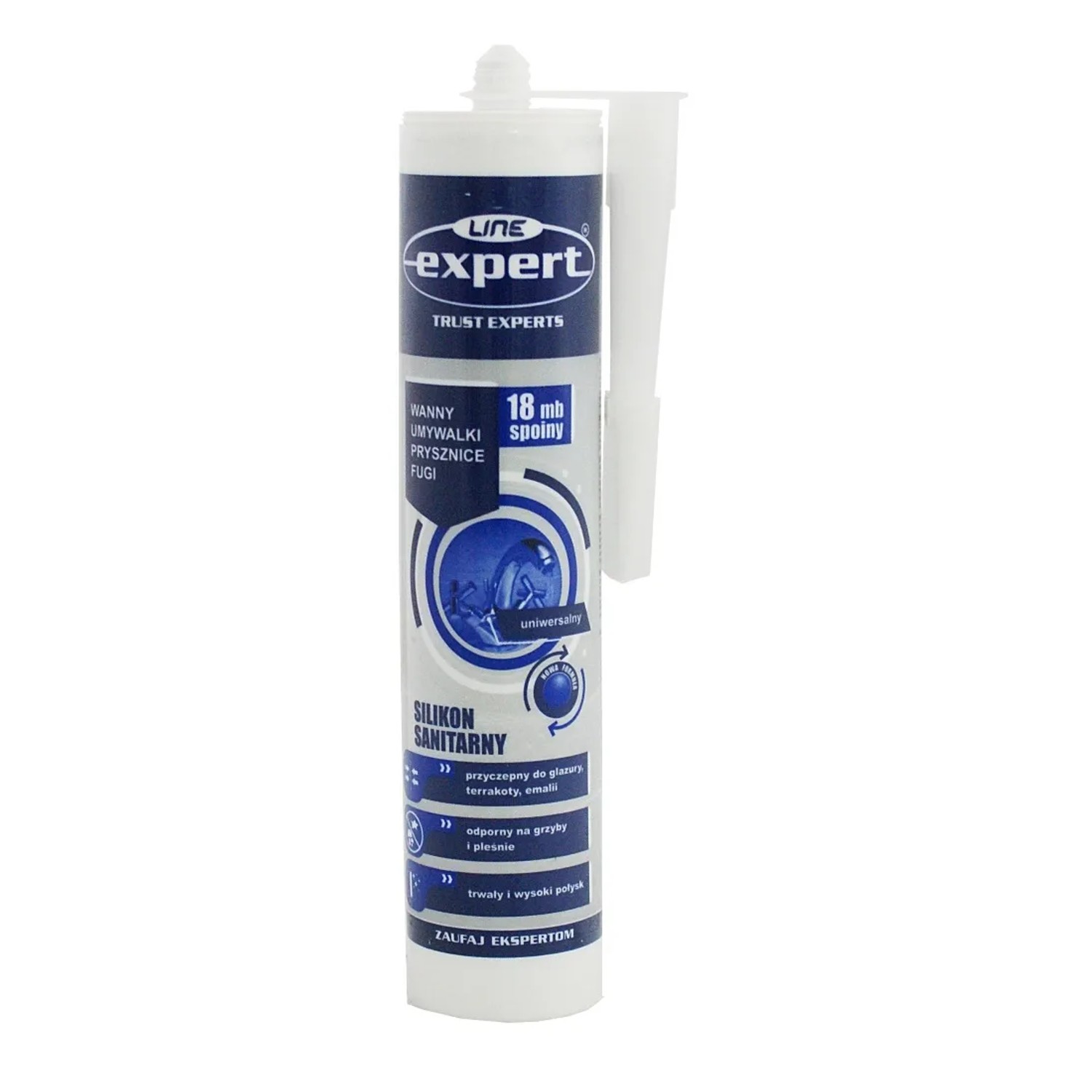 Expert Line Silikon sanitarny bezbarwny 280 ml