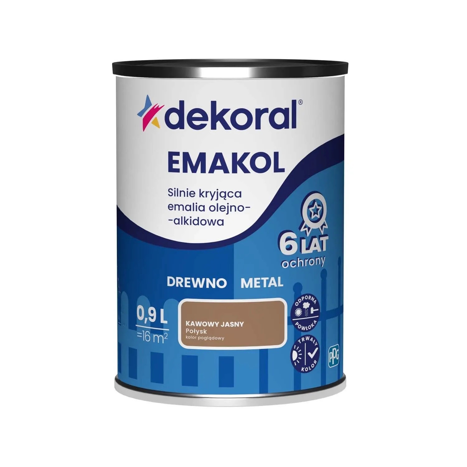 Dekoral Emalia Emakol Strong kawowy jasny 900 ml