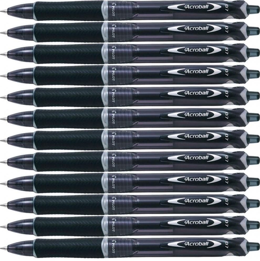 12x Długopis Pilot Acroball Begreen, 0.7mm, czarny