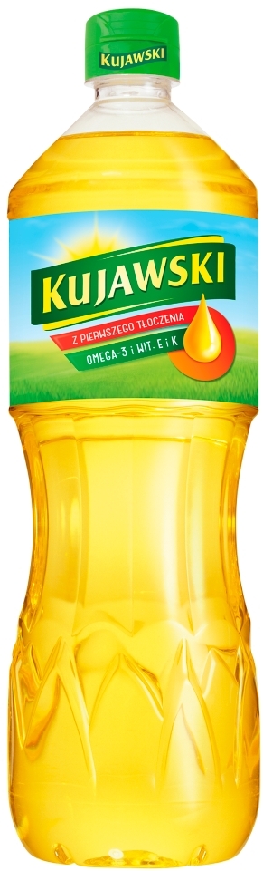 Olej rzepakowy Kujawski, z pierwszego tłoczenia, 1l