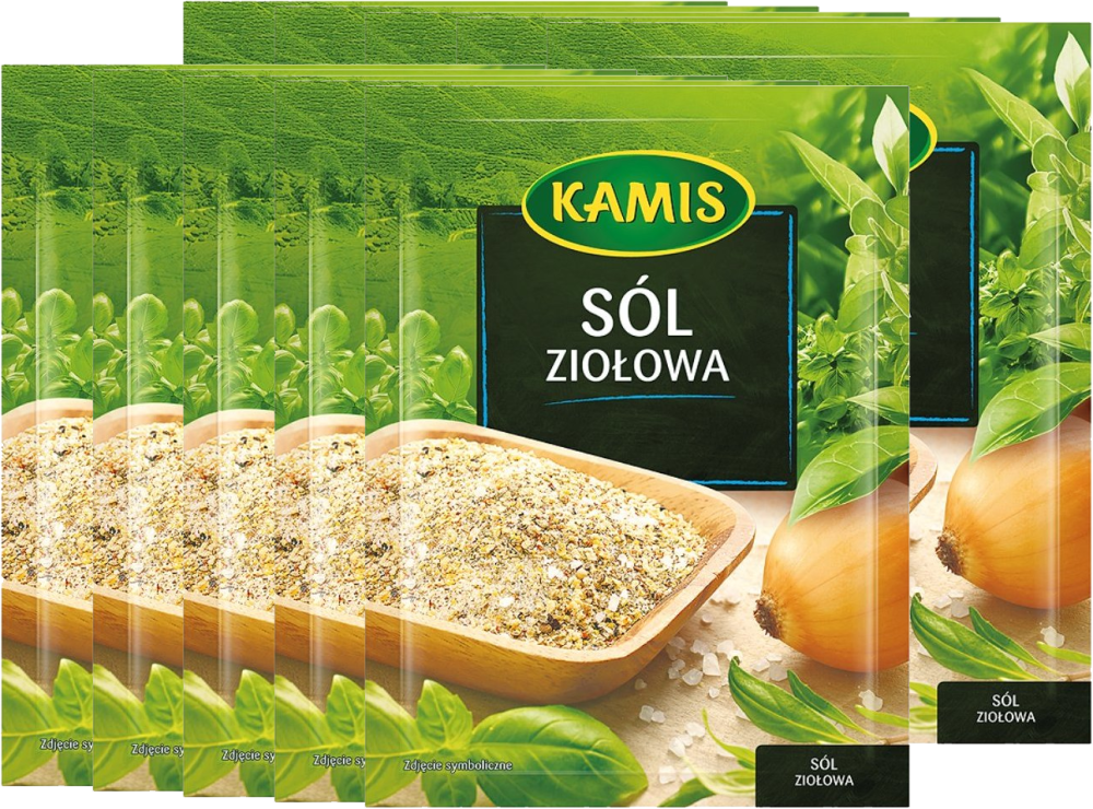 10x Sól ziołowa Kamis, 35g