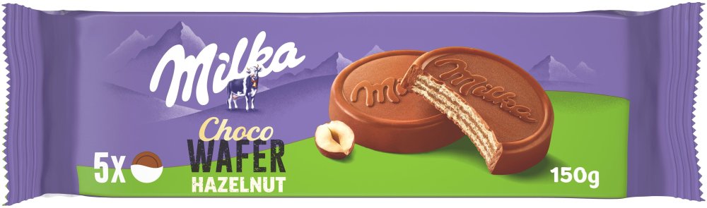 Wafle Milka Choco Wafer, orzechowy, 150g