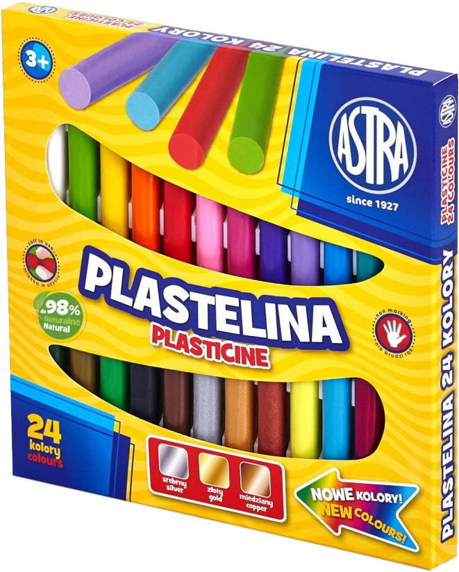 Plastelina Astra, 24 kolory