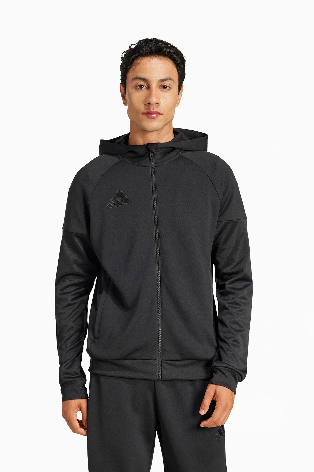 Bluza z kapturem adidas Tiro 25 Travel FZ - Czarny