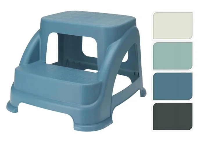Schodki plastikowe niebieskie/zielone/kremowe/czarne 43x37,5x28cm 1 szt