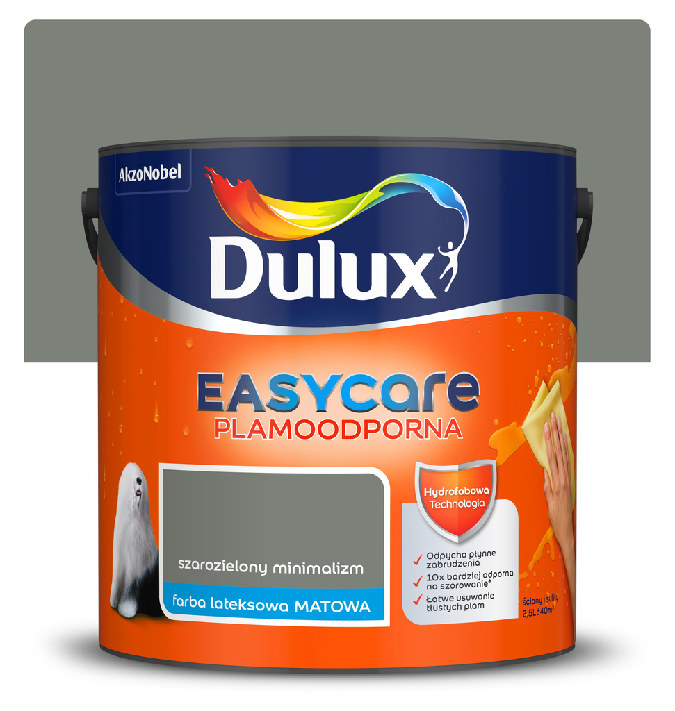 Farba Easycare Szarozielony minimalizm 2,5L Dulux