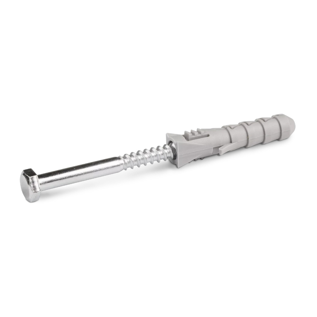 FIX Kołek rozporowy 10x50mm z wkrętem z łbem sześciokątnym 6,0x80mm 4szt